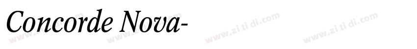 Concorde Nova字体转换